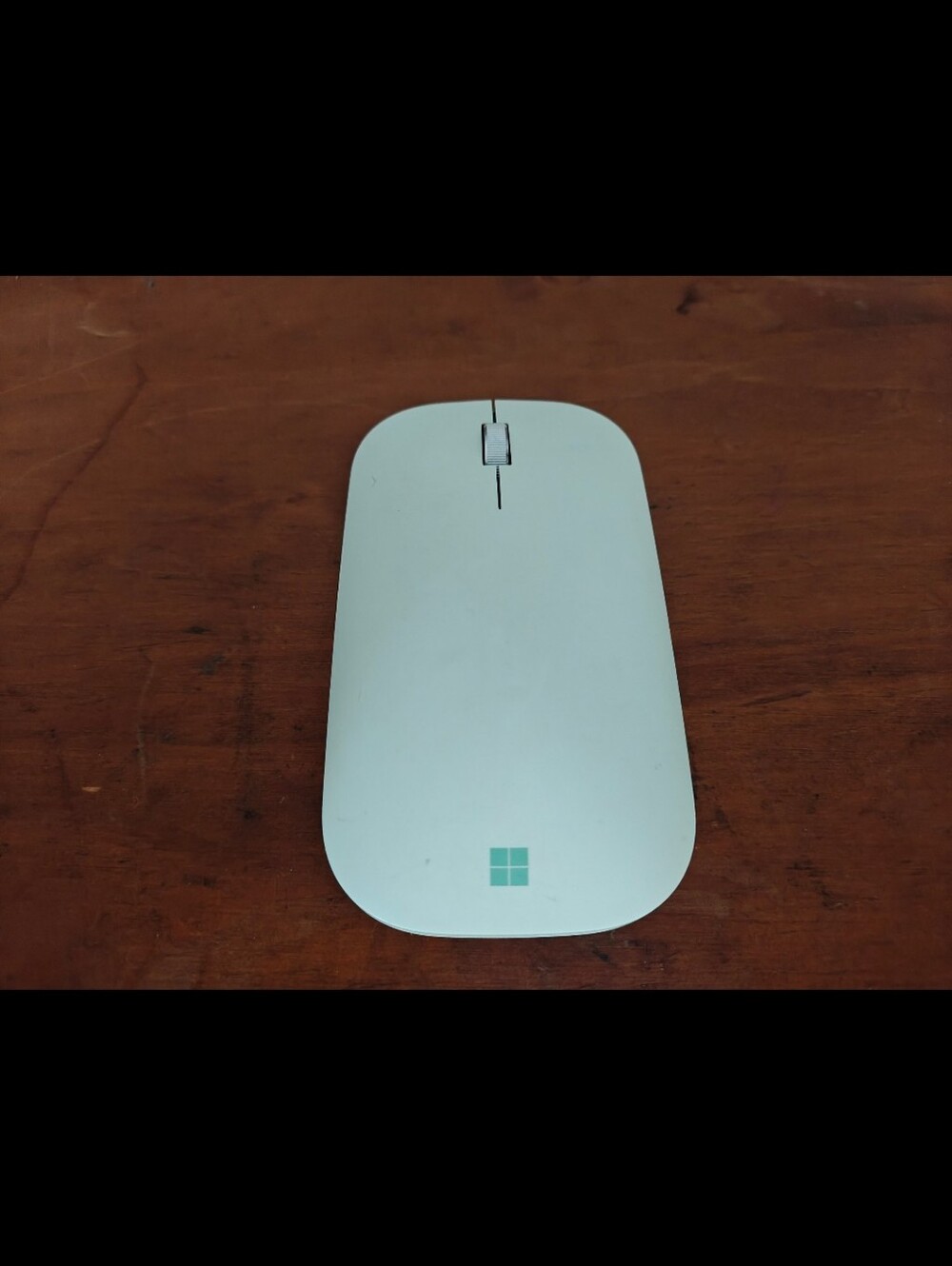 Microsoft Slim White Wireless Mouse with Minimalist Design